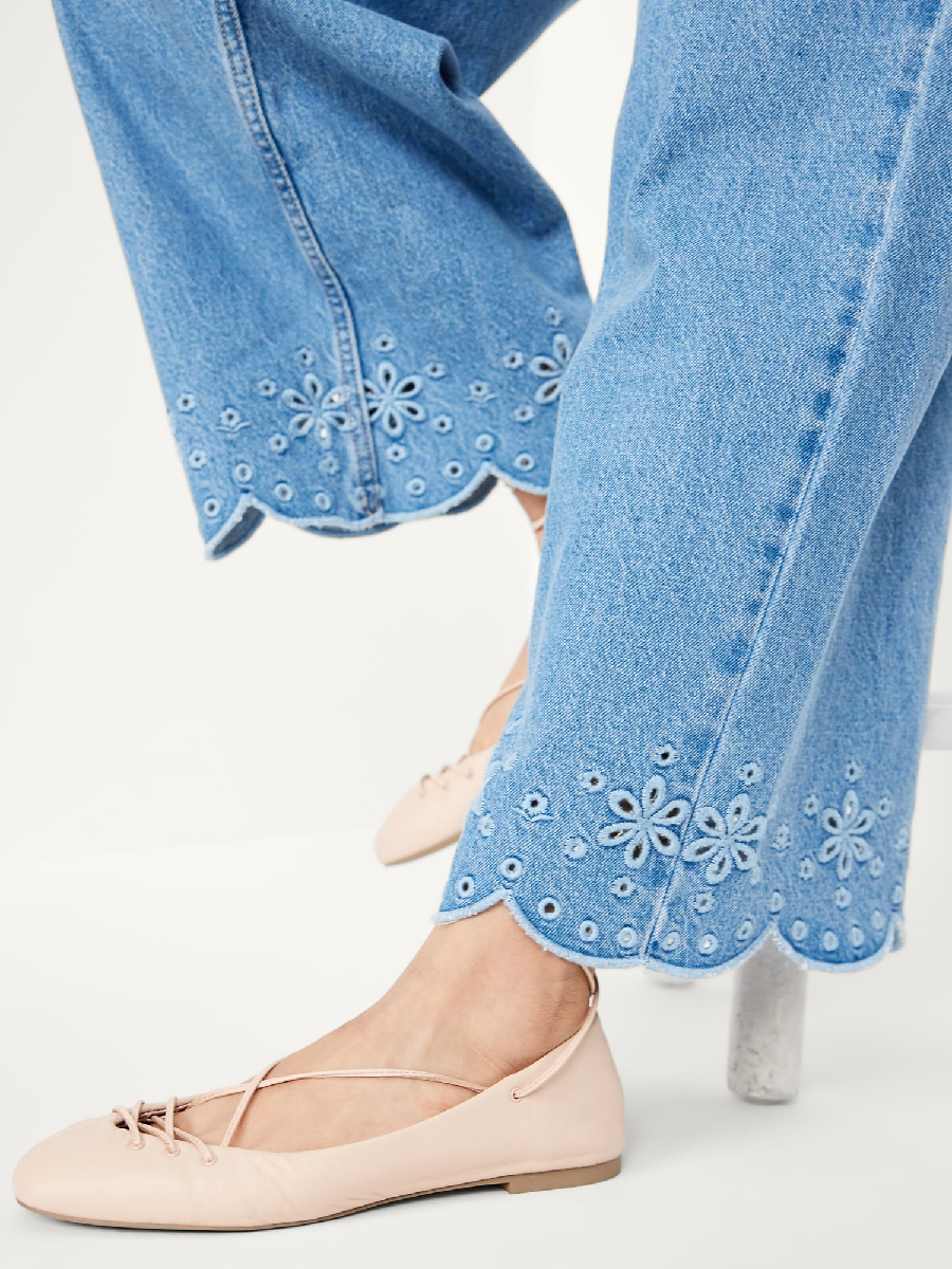 Eyelet Denim Suit