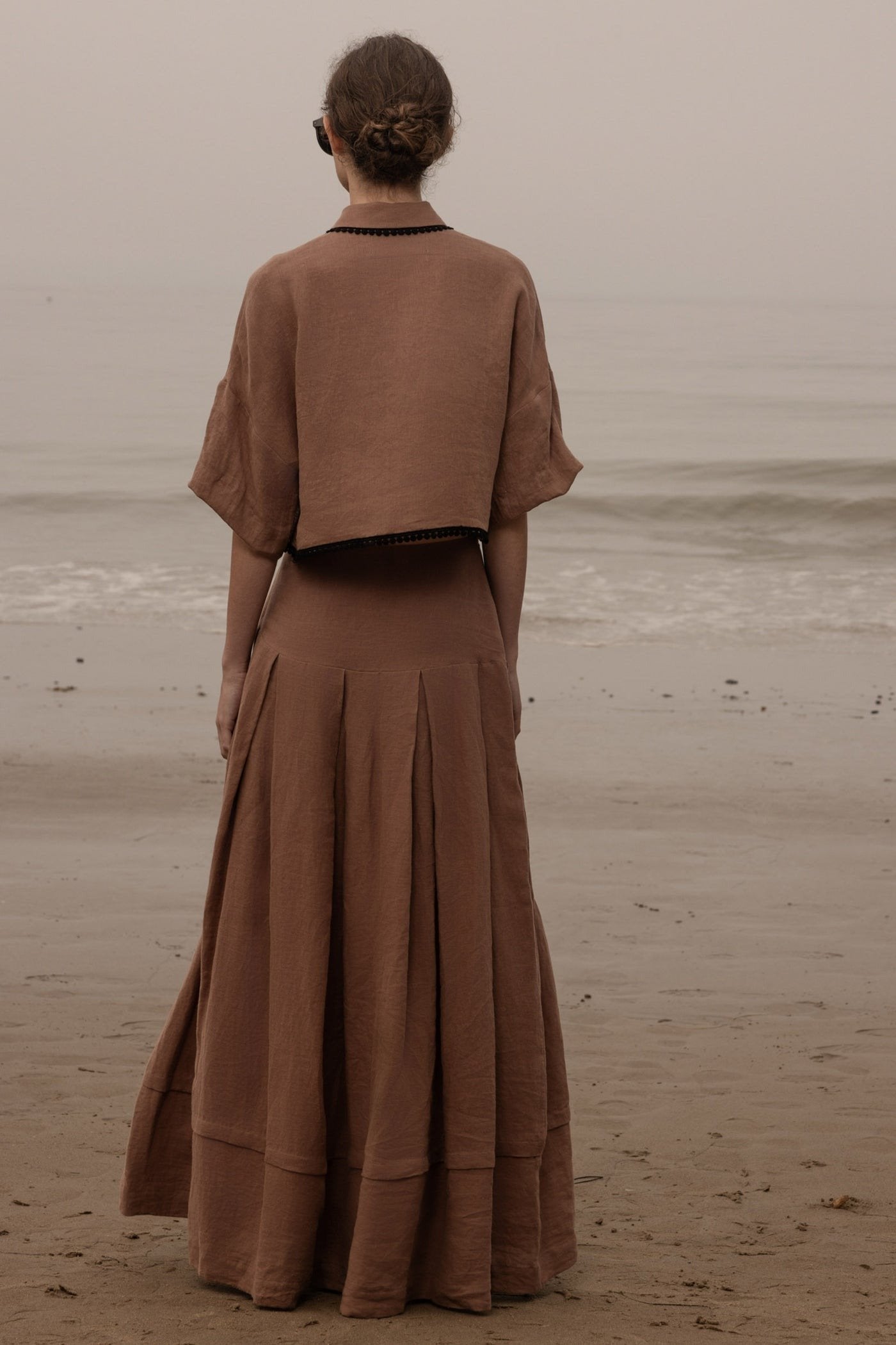 Elegant Linen Two Pieces Set