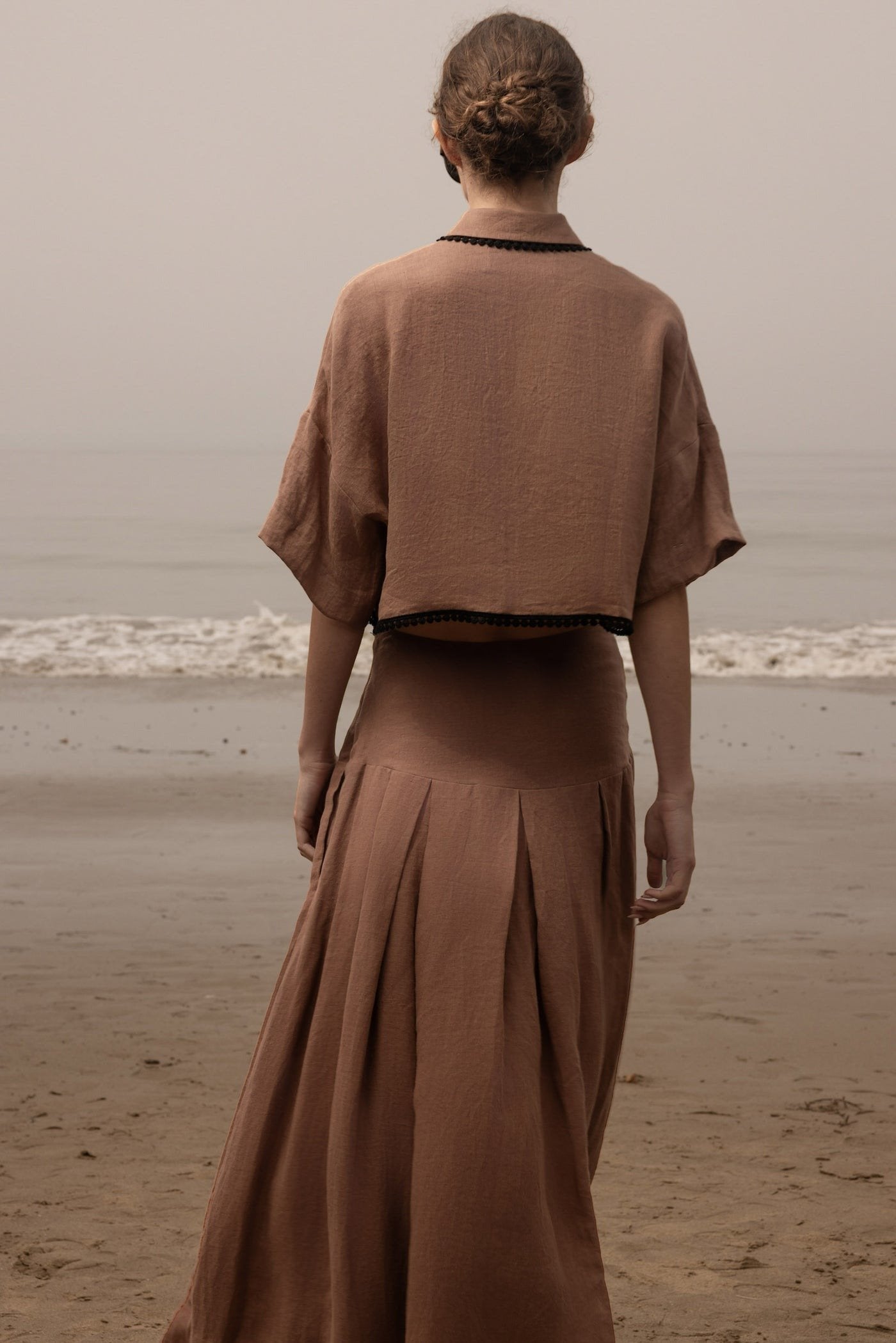 Elegant Linen Two Pieces Set