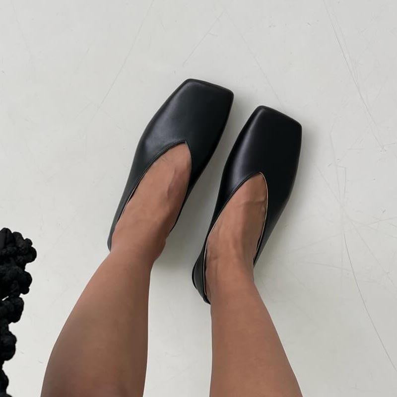 Casual Women's Square-toe Flat Shoes