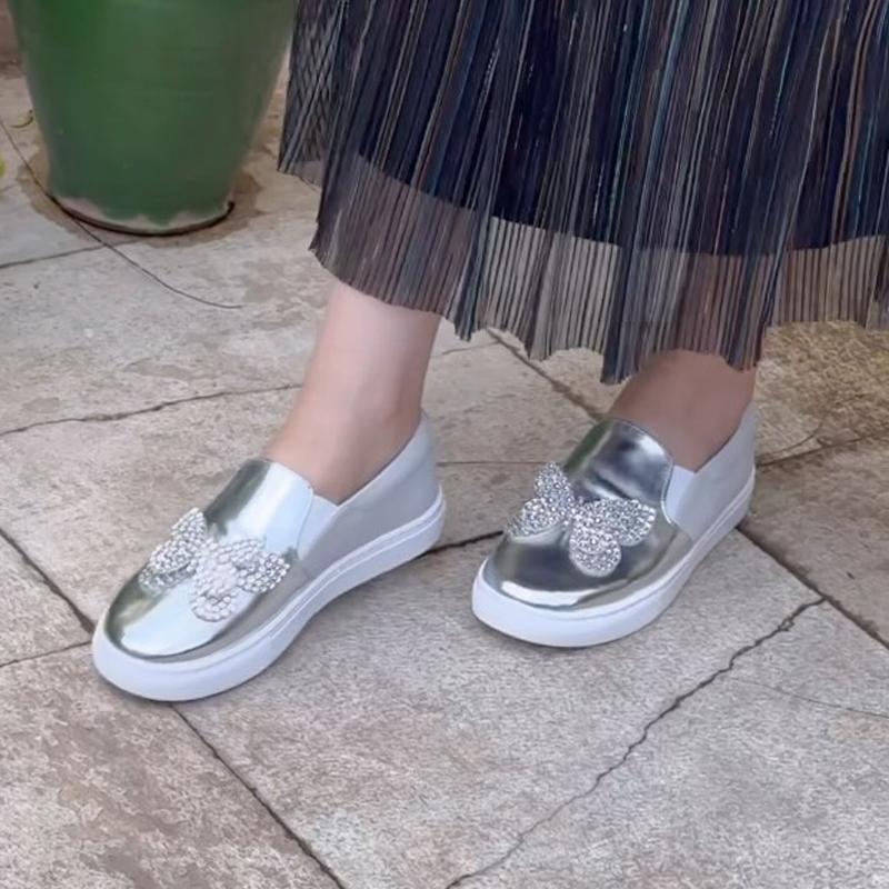 Women's Casual Rhinestone Sparkle Flats Loafers