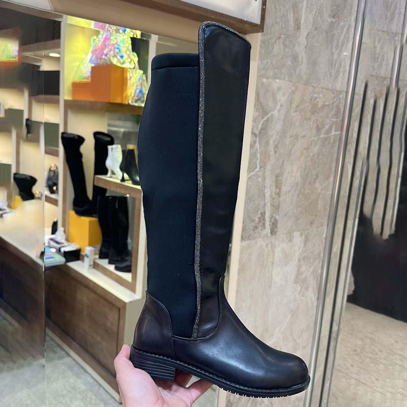 Rhinestone Sparkle High Stretch Knights Boots