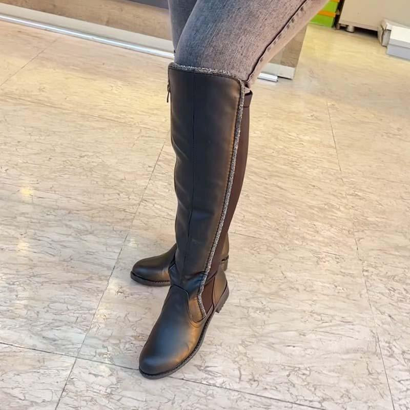 Rhinestone Sparkle High Stretch Knights Boots