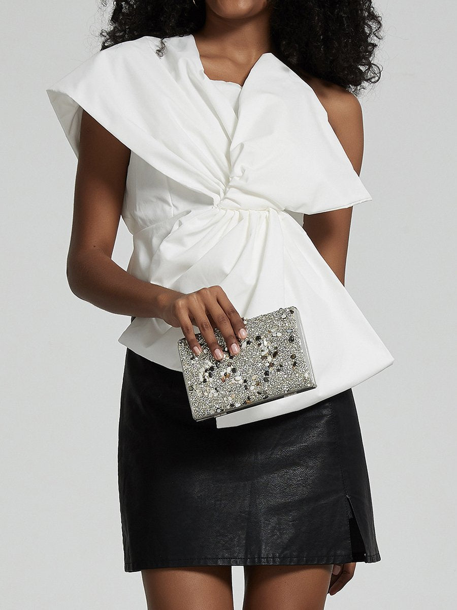 Bow Detail One Shoulder Fashion Top