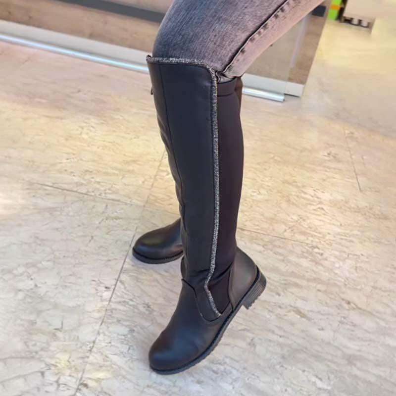 Rhinestone Sparkle High Stretch Knights Boots