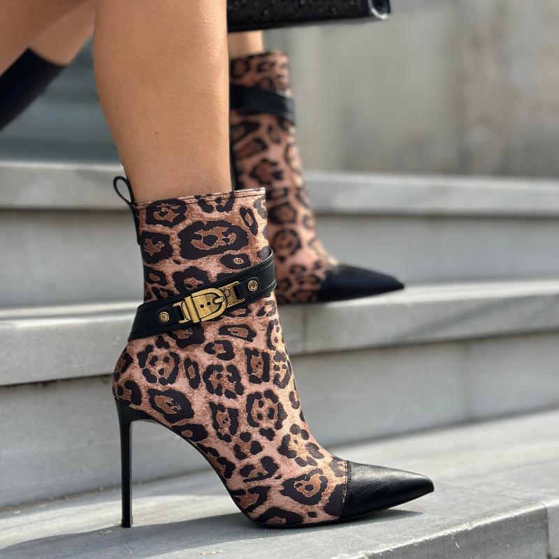 Leopard Stiletto Boots