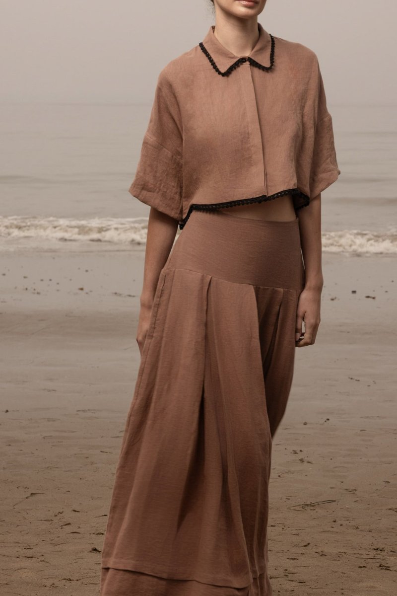 Elegant Linen Two Pieces Set