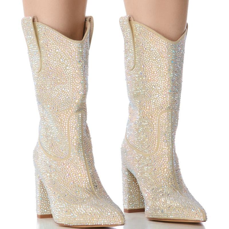 Rhinestone Western Bootie