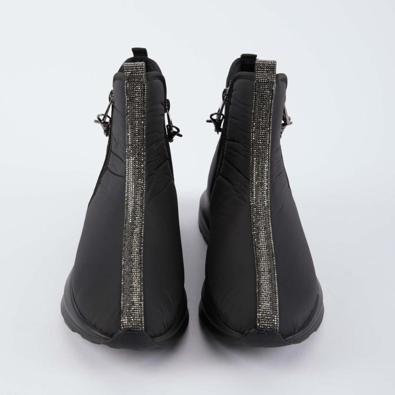 Shiny Strip Detail Women's Short Boots