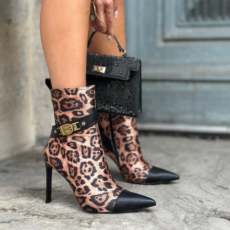 Leopard Stiletto Boots
