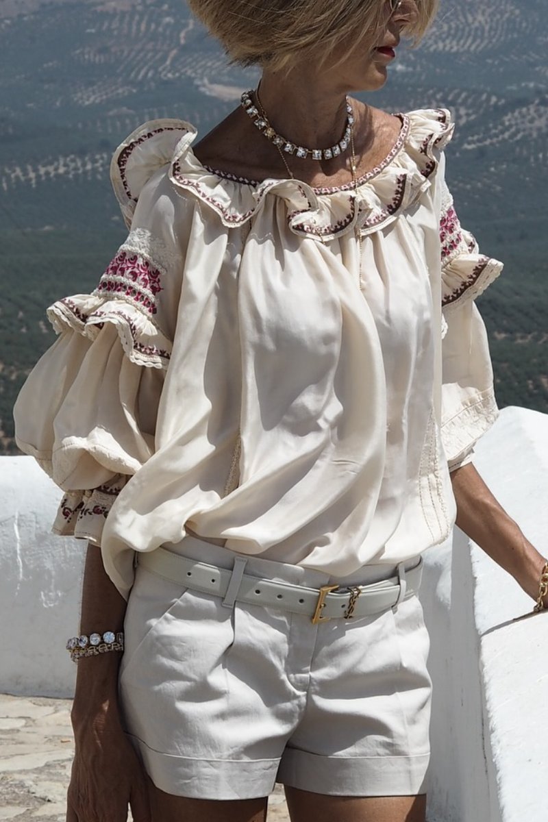 Viscose Embroidered Blouse