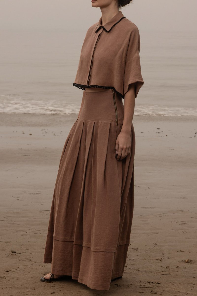 Elegant Linen Two Pieces Set