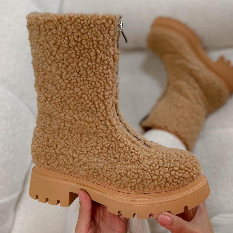 Thick Sole Warm Ankle Boots
