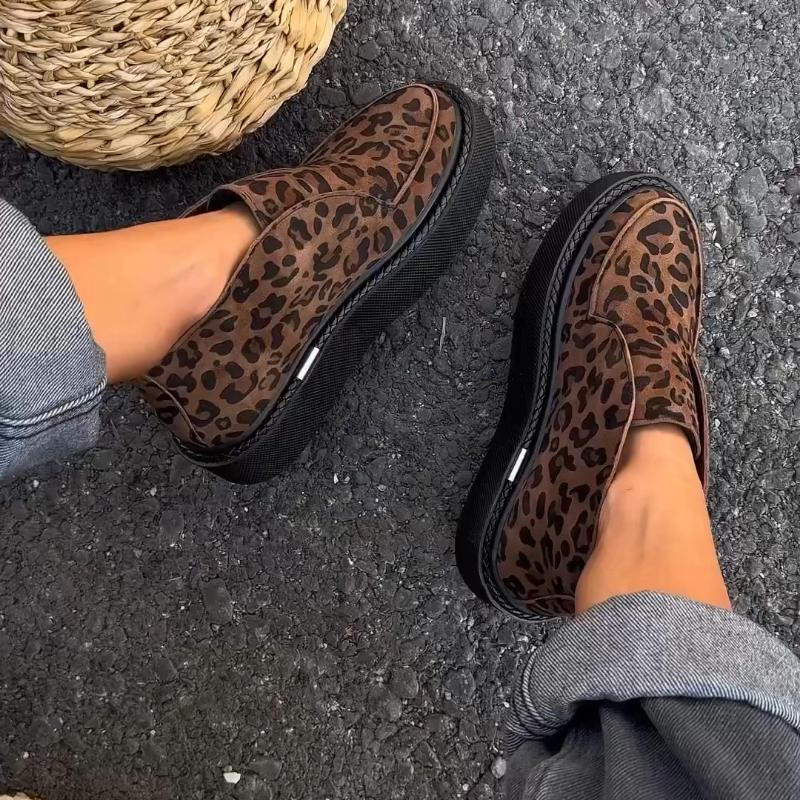 Women's Leopard Suede Shoes