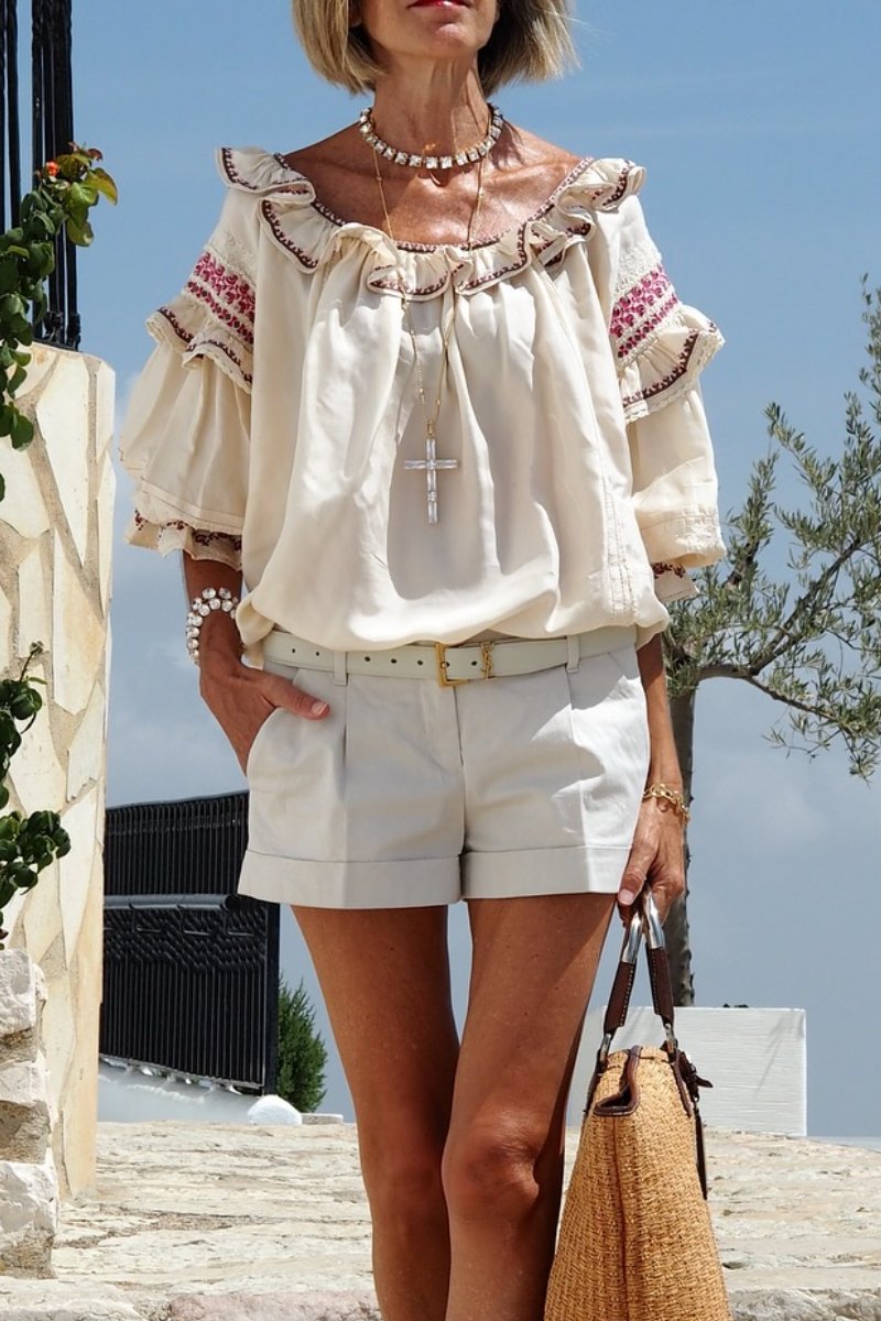 Viscose Embroidered Blouse