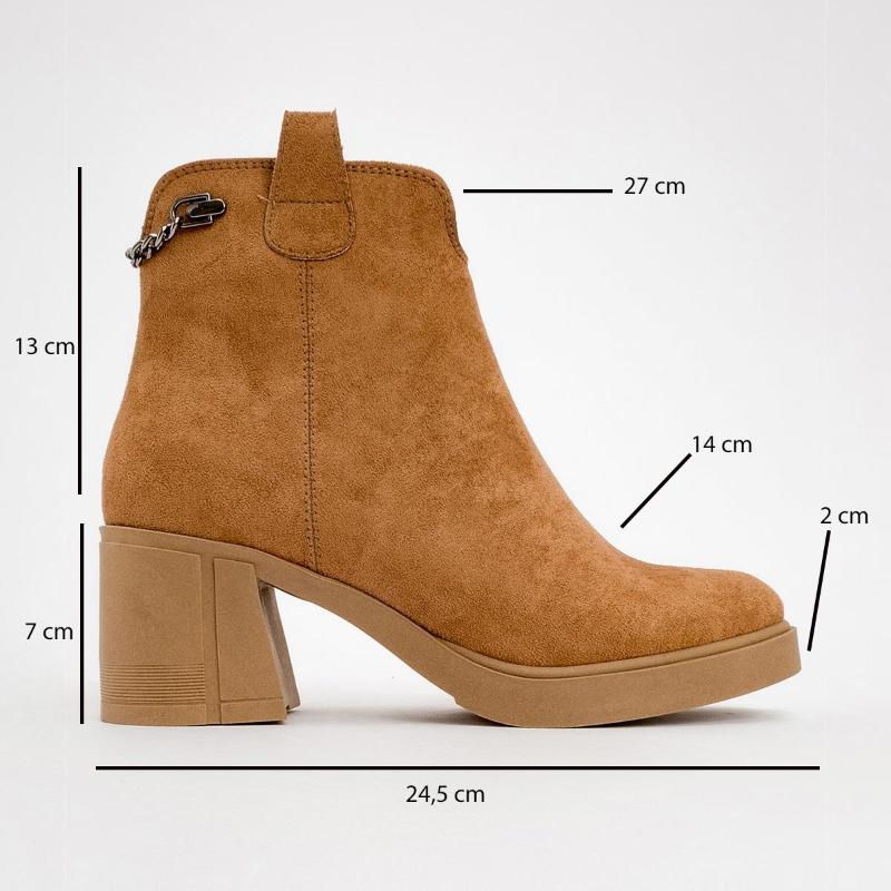 Side Zipper Thick Heels Ankle Boots