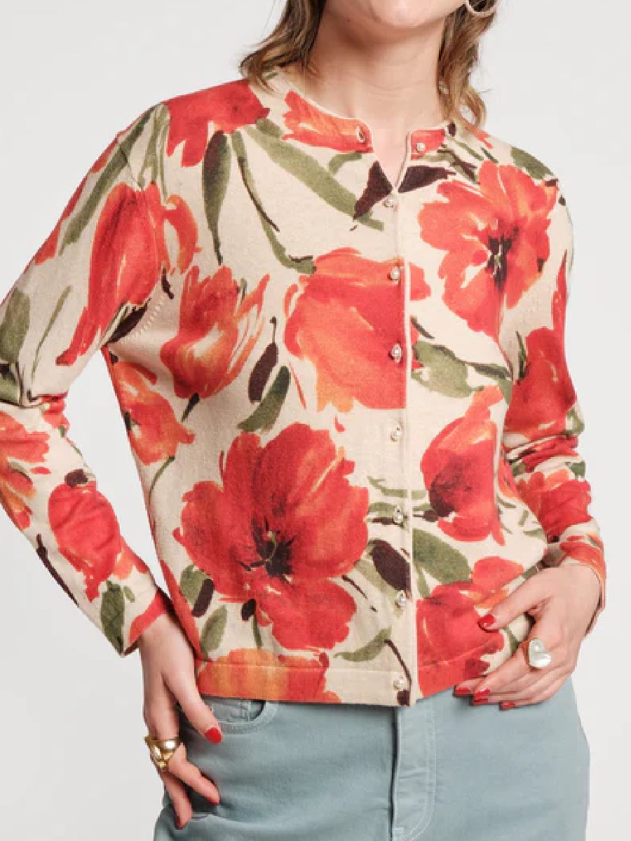 Darling Cardigan French Tulip