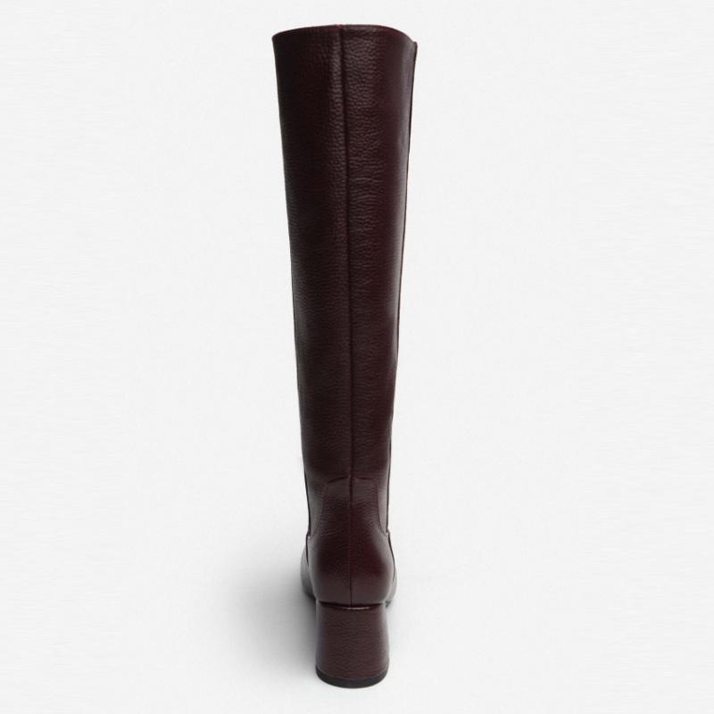 Genuine Leather Pointed Toe Women's High Heel Boots