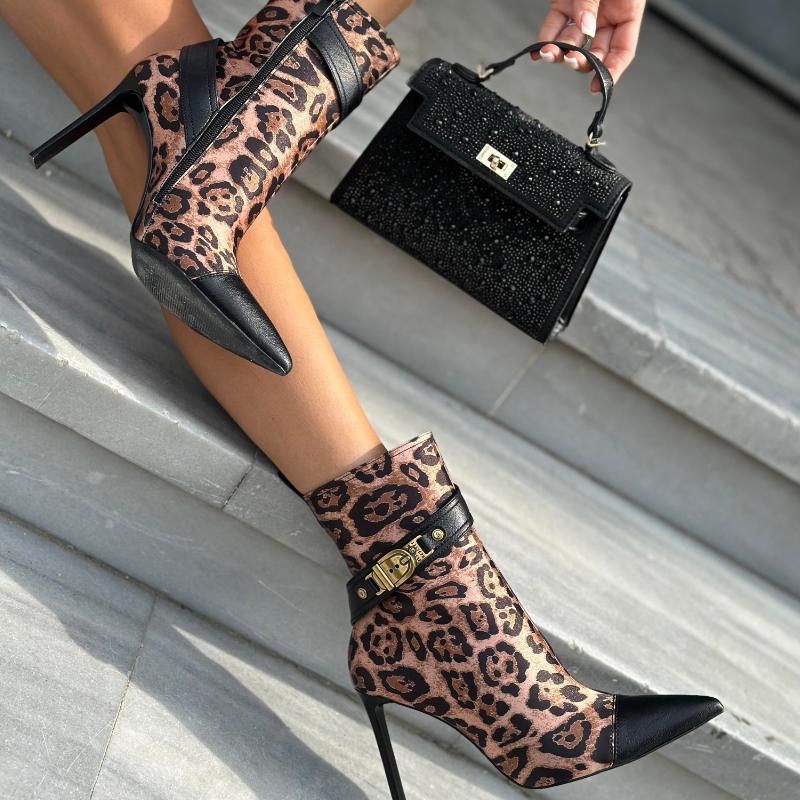 Leopard Stiletto Boots