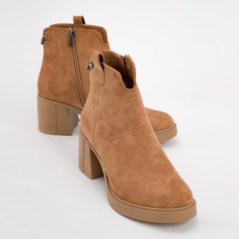 Side Zipper Thick Heels Ankle Boots