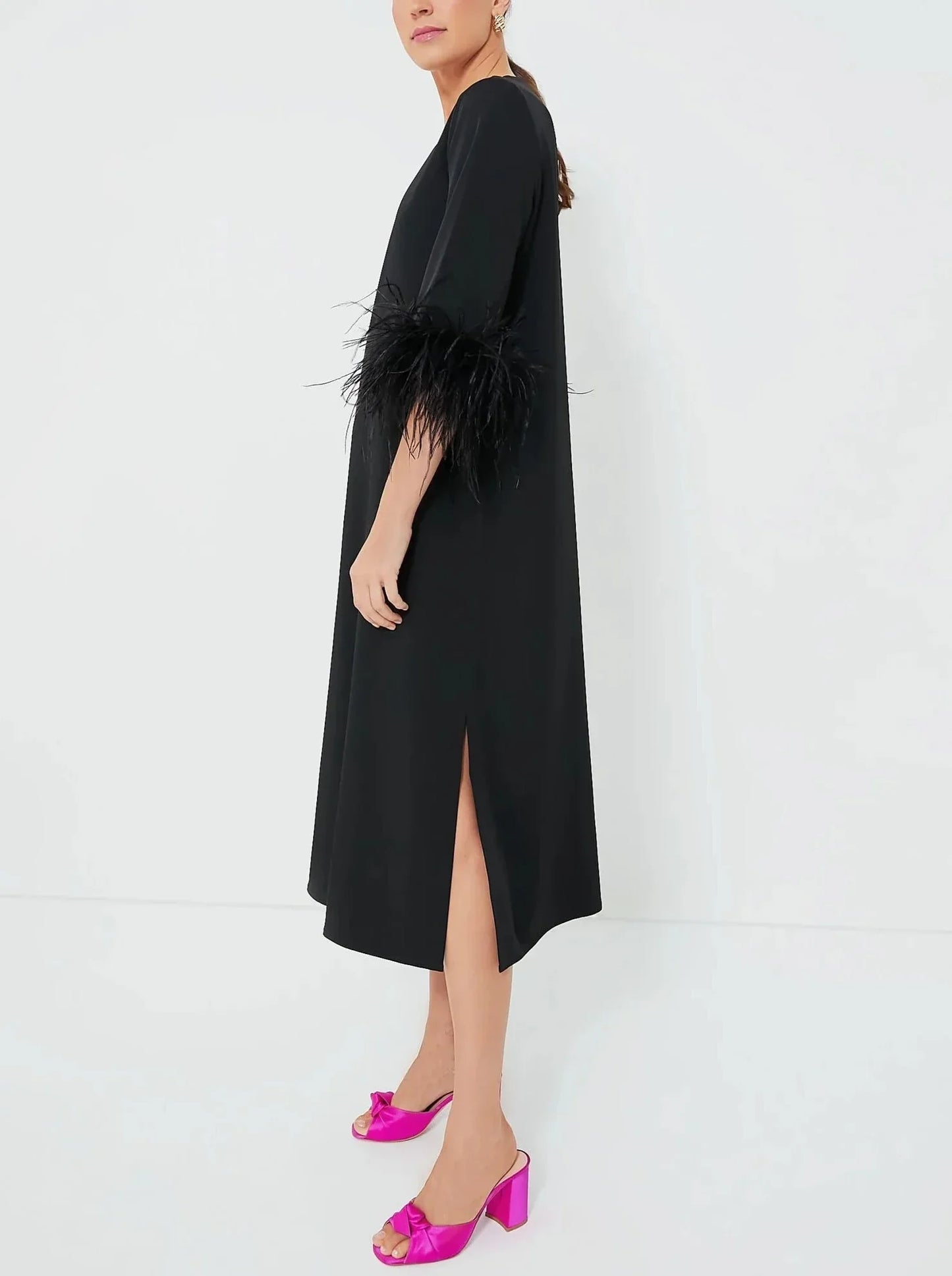 Black Feather Jamie Dress