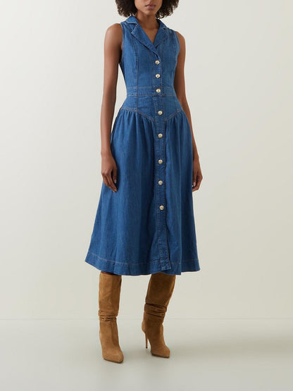 Trench Coat Belt Latest Denim Dress