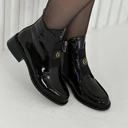 Zipper Up Fashion Boots