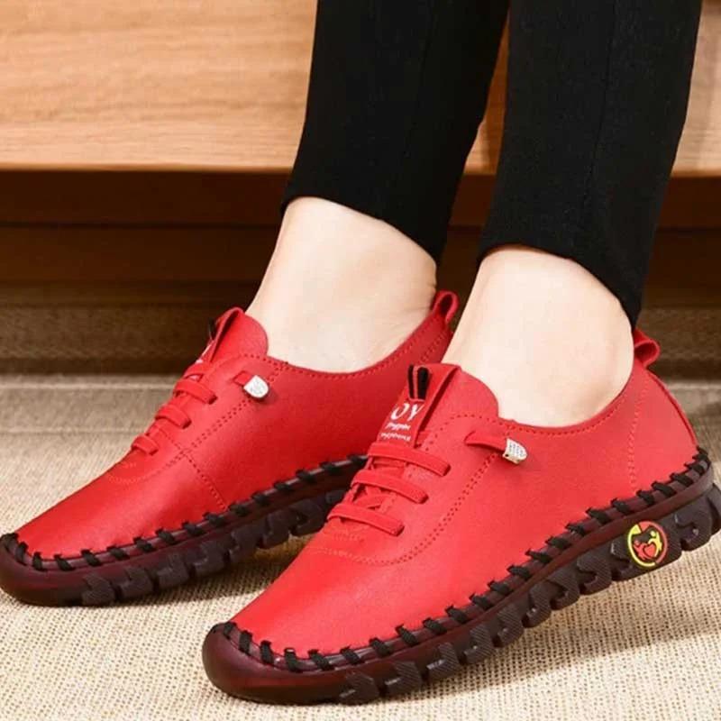 Comfortable Genuine Leather Sneakers Walking Shoes