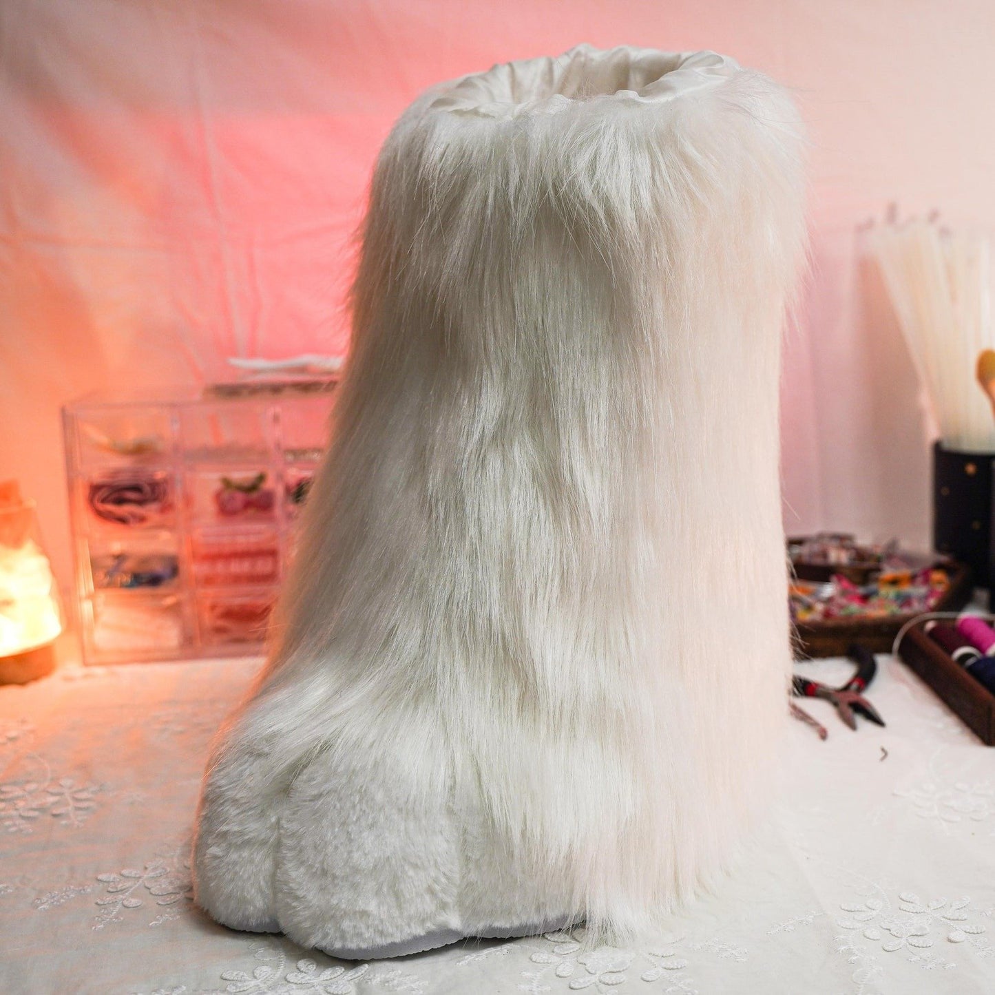 Furry Paw Cosplay Straight Boots