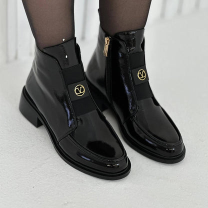 Zipper Up Fashion Boots