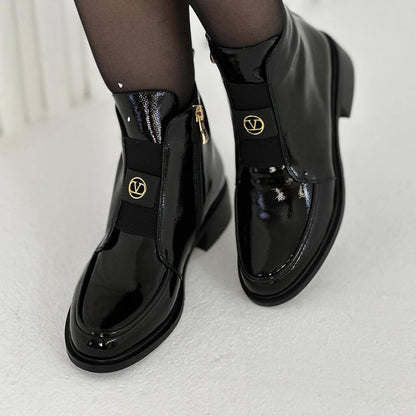 Zipper Up Fashion Boots