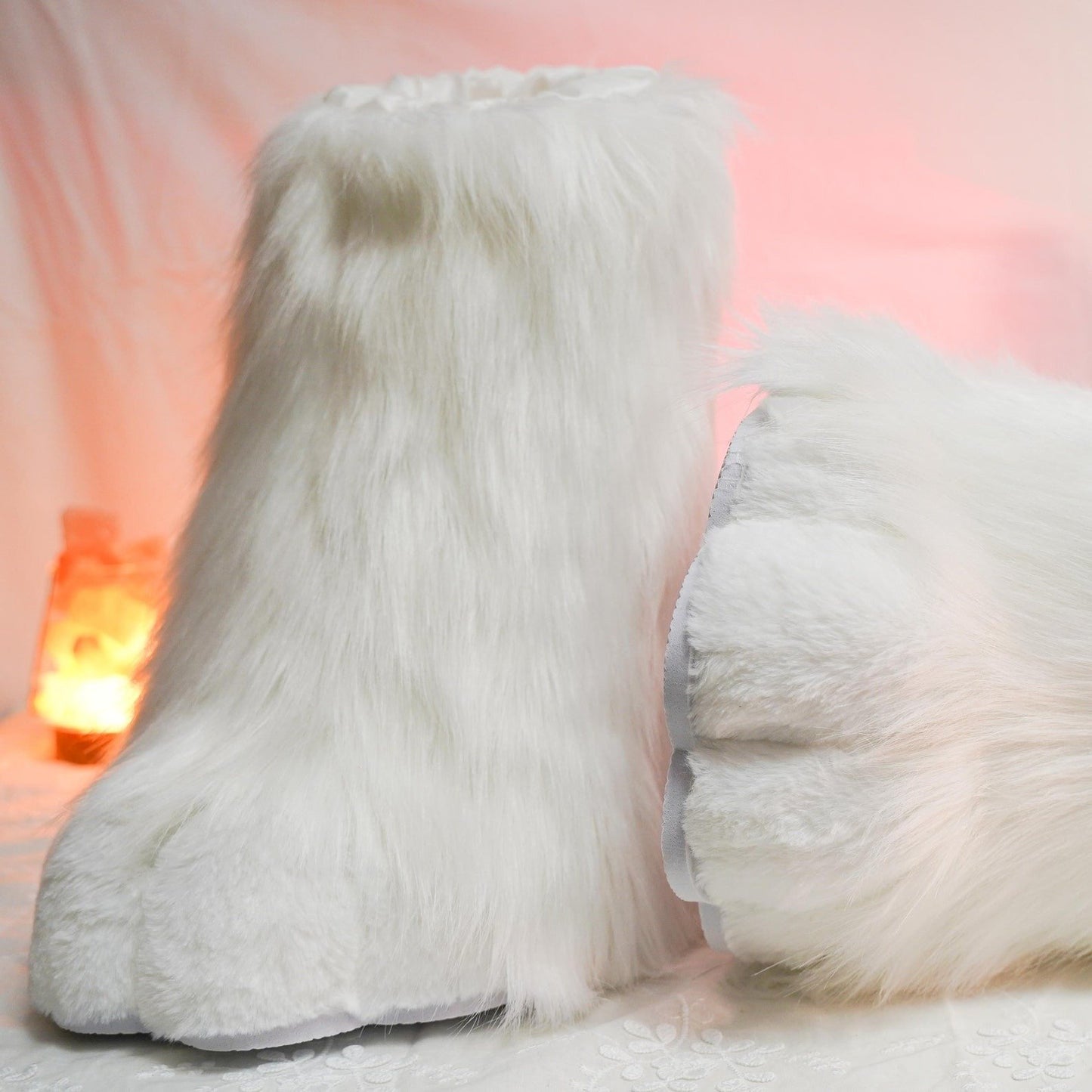 Furry Paw Cosplay Straight Boots