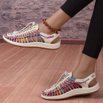 Multicolor Handwoven Summer Comfortable Women's Sandals