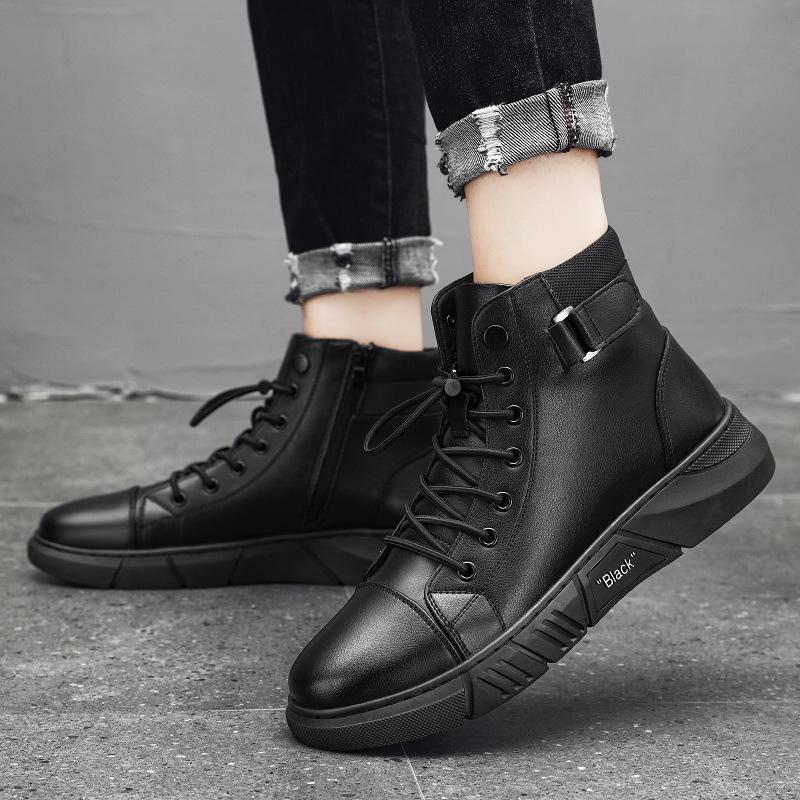 Men's Casual Versatile Genuine Leather Ankle Boots