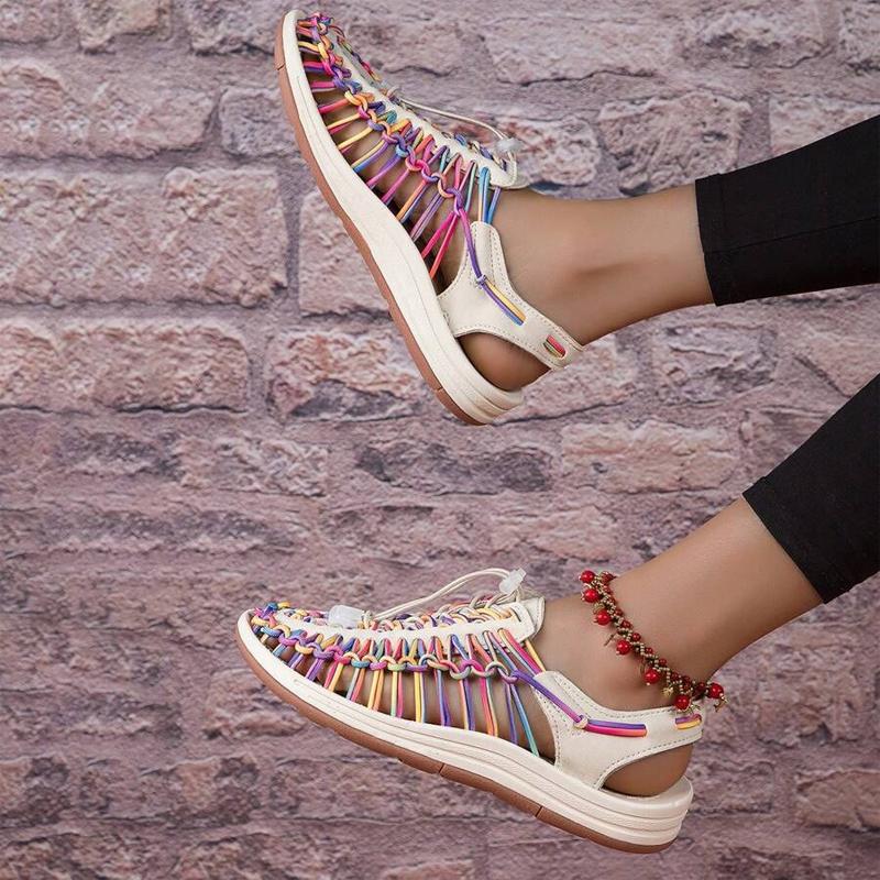 Multicolor Handwoven Summer Comfortable Women's Sandals