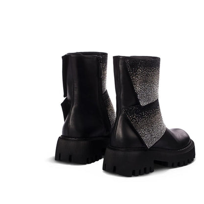 Women's Fashion Gradient Rhinestone Boots