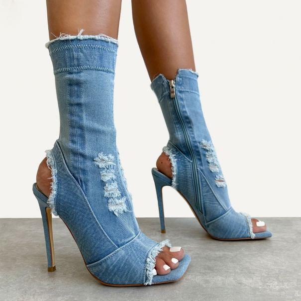 🔥Limited Time Offer 49% OFF🔥Frayed Denim Boot