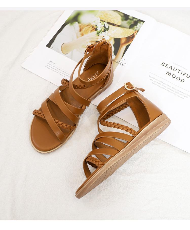 Summer Braided Roman Sandals