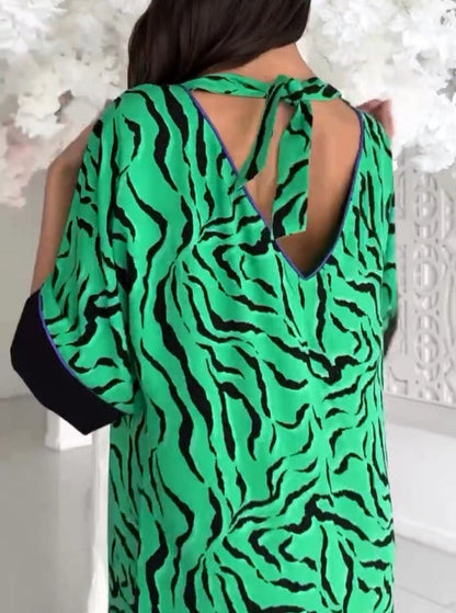 Green Zebra Robe