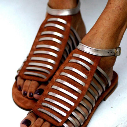 Lace Up leather Sandals