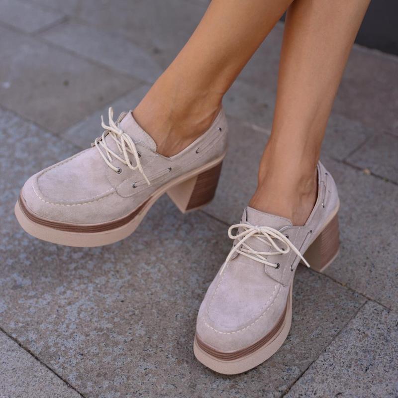 High Heel Lace-Up Women's Shoes