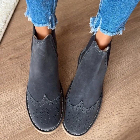 Women's Flat Suede Ankle Boots