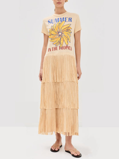 Summer In The Tropics Fringe Dress