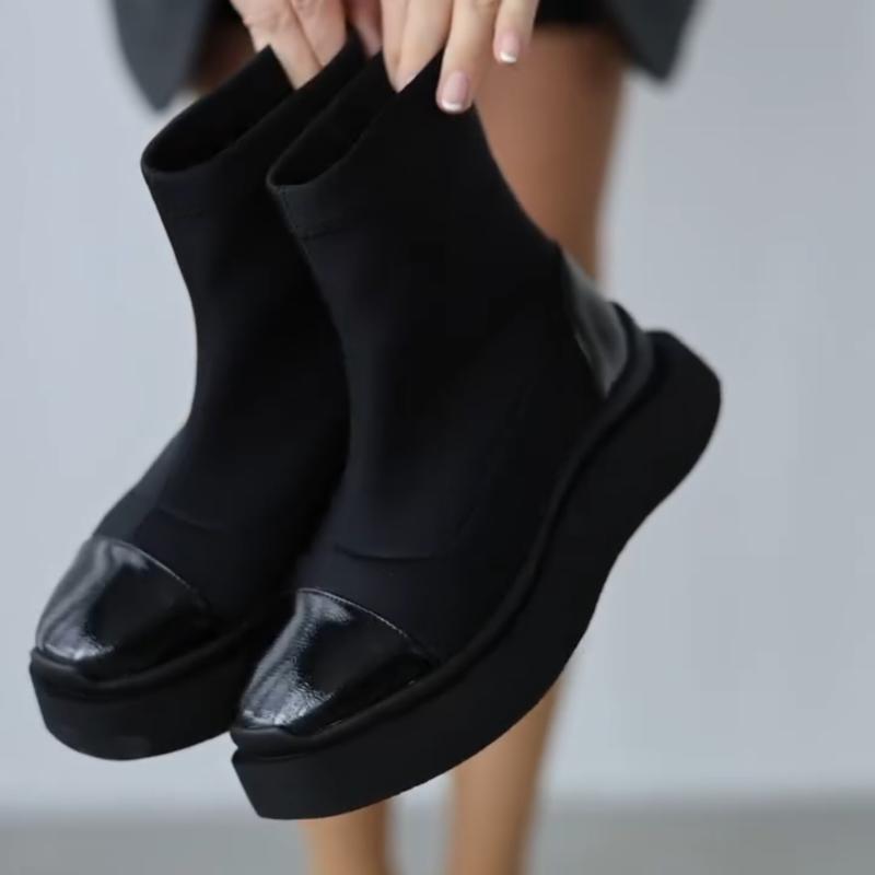 Women's Leather Casual Boots