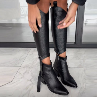 Women's Boots with Removable Detail