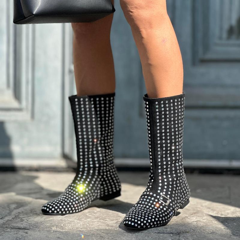 Fashion Rhinestone Boots