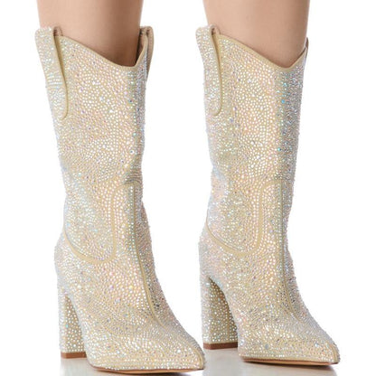 Rhinestone Western Bootie