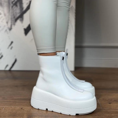 White Women‘s Ankle Boot