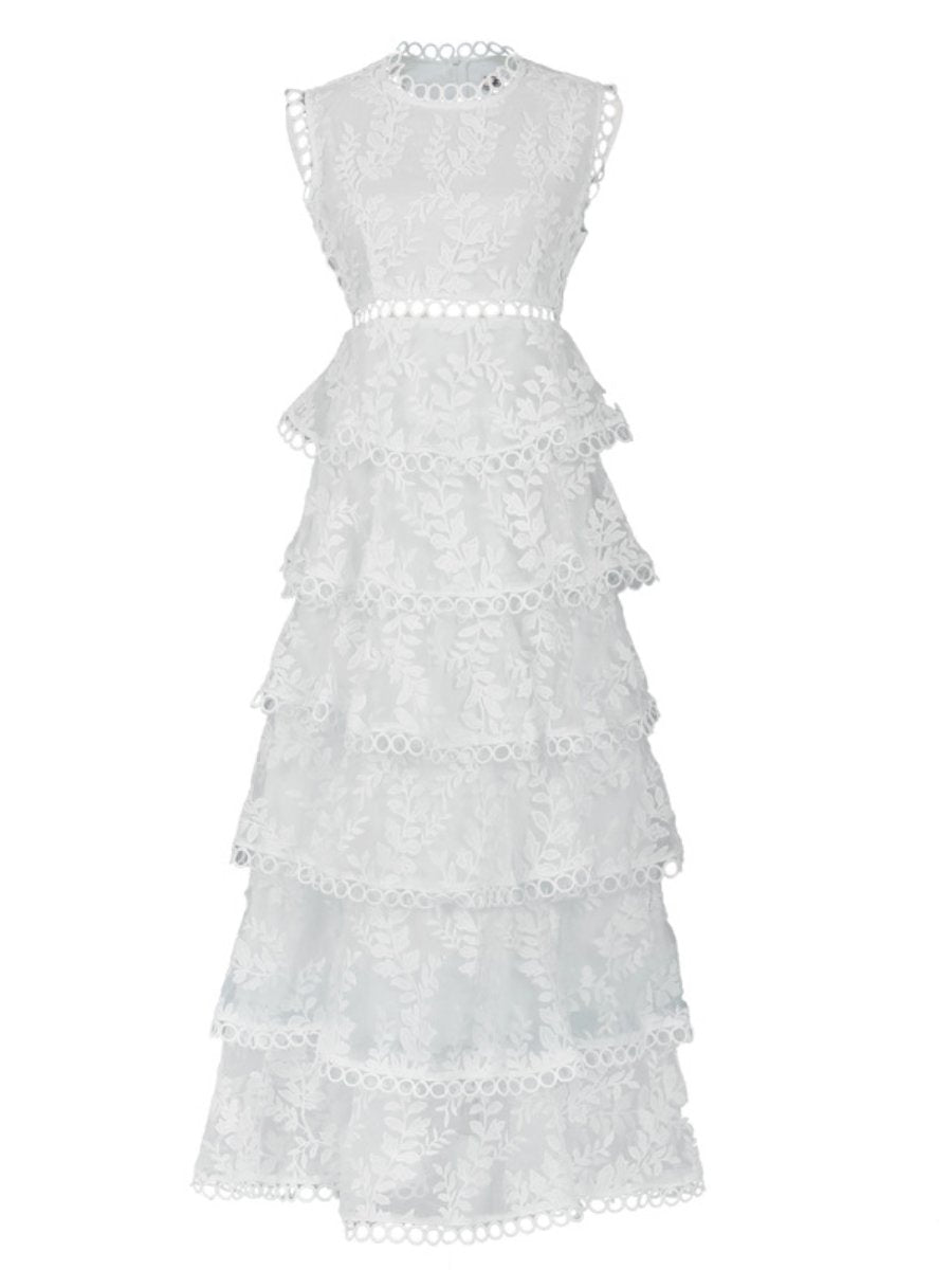 Lace Embroidered Cake Dress