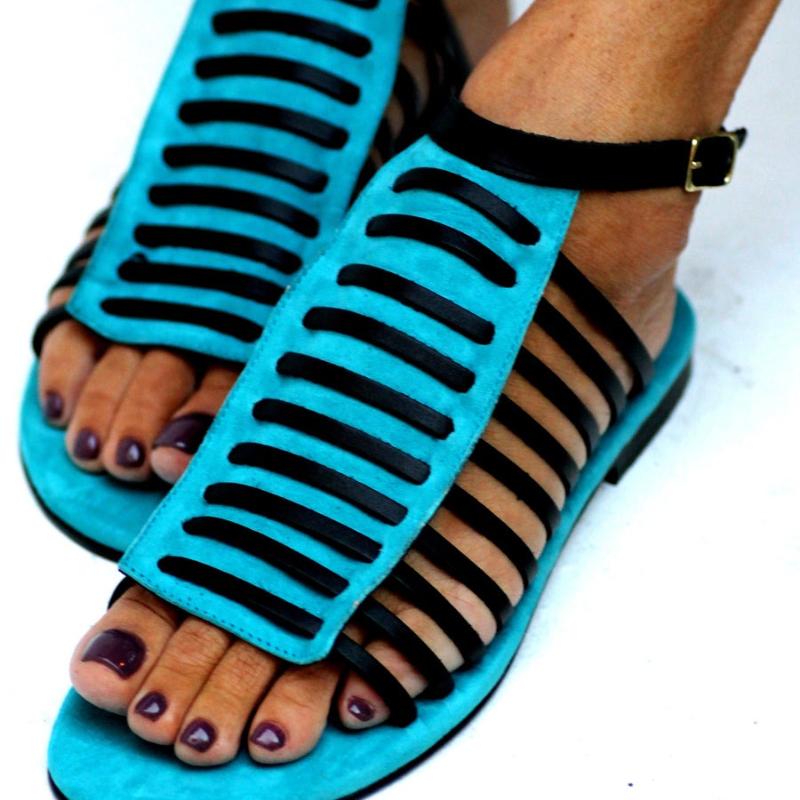 Lace Up leather Sandals